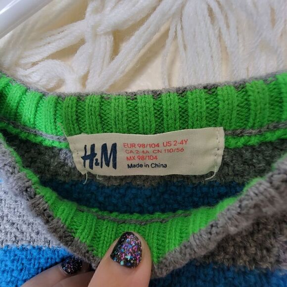 H&M Long Sleeve Sweater Boys Winter Bundle Set of 2 Size 2-4Y - Picture 7 of 10